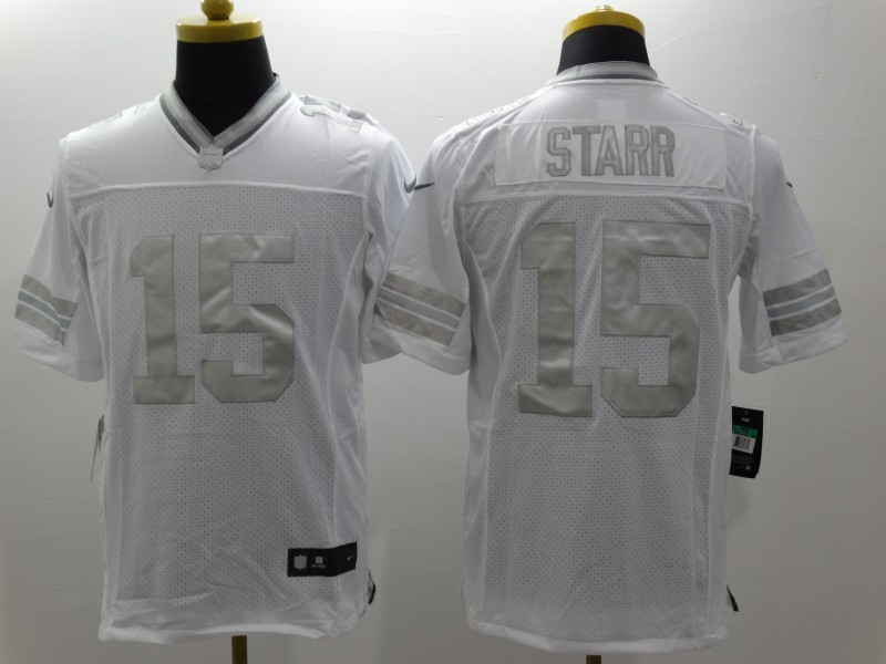 Men's Green Bay Packers Bart Starr #15 White Jersey